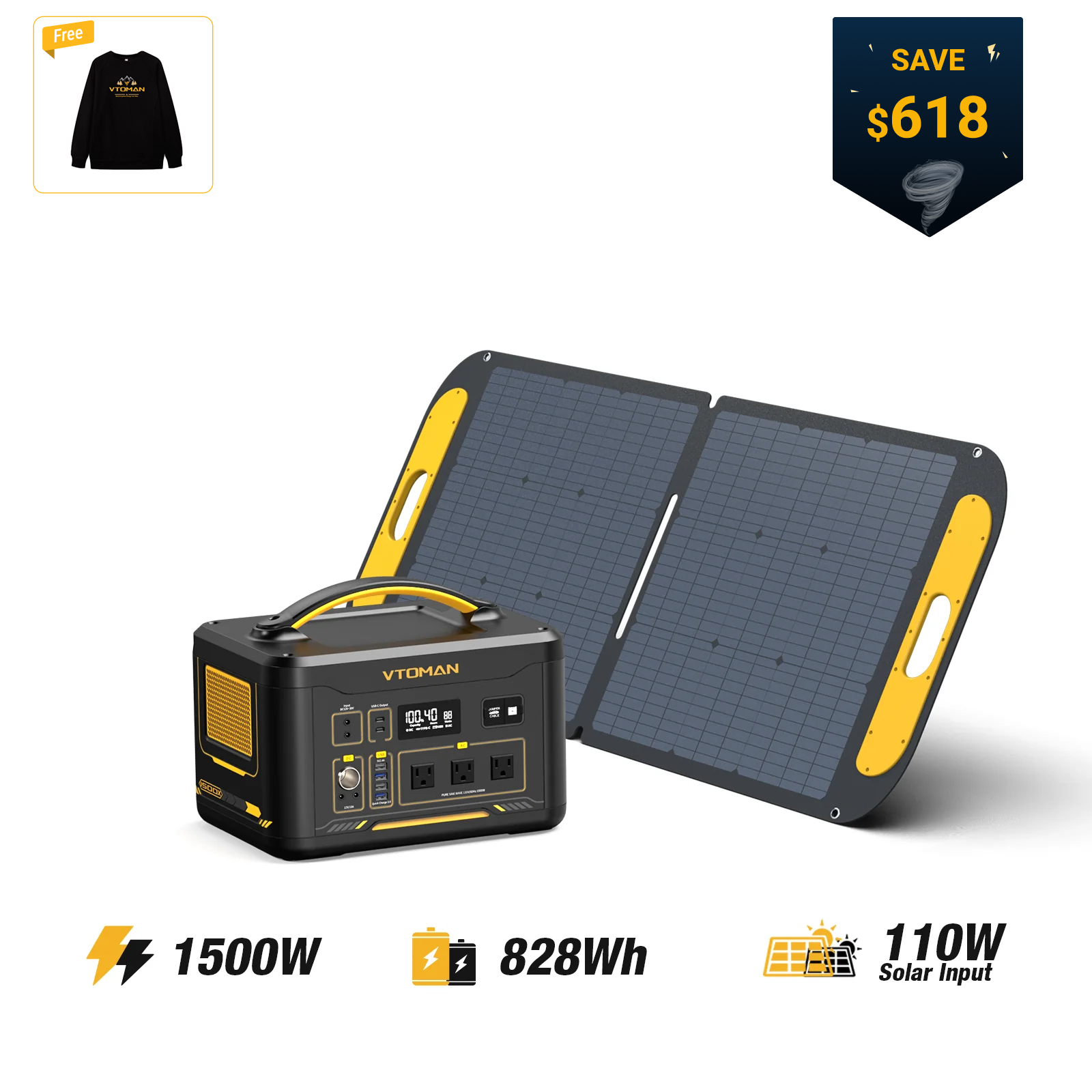 VTOMAN Jump 1500X Portable Power Station