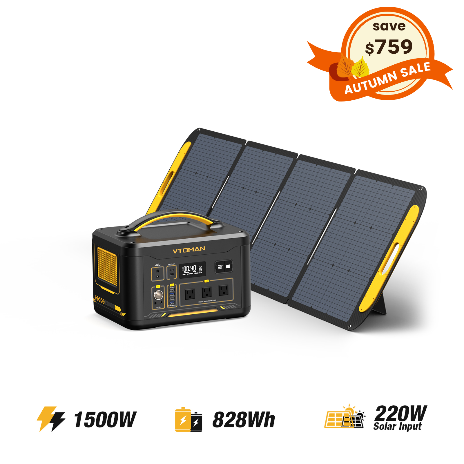VTOMAN Jump 1500X Portable Power Station