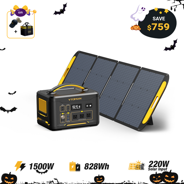 VTOMAN Jump 1500X with 220W Solar Panel
