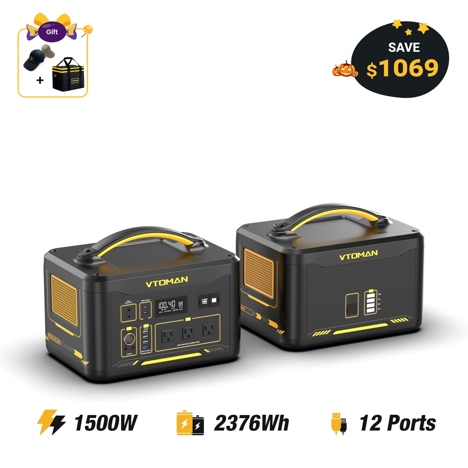 VTOMAN Jump 1500X Portable Power Station