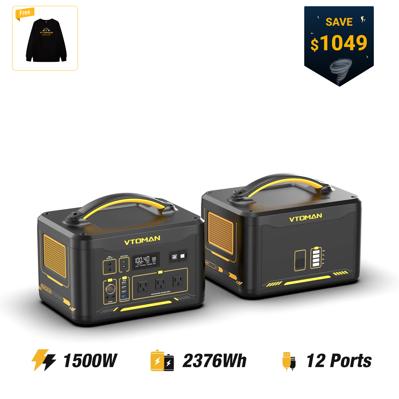 VTOMAN Jump 1500X Portable Power Station