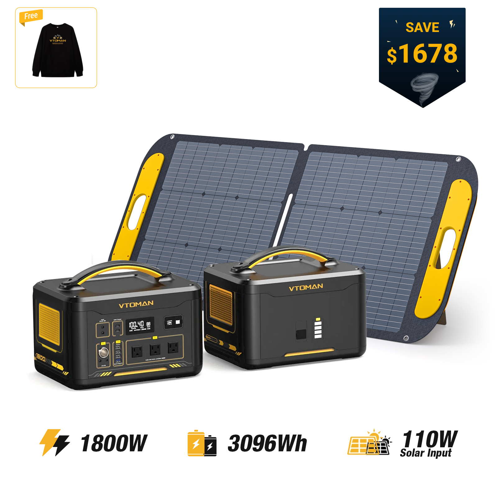 VTOMAN Jump 1800 Portable Power Station