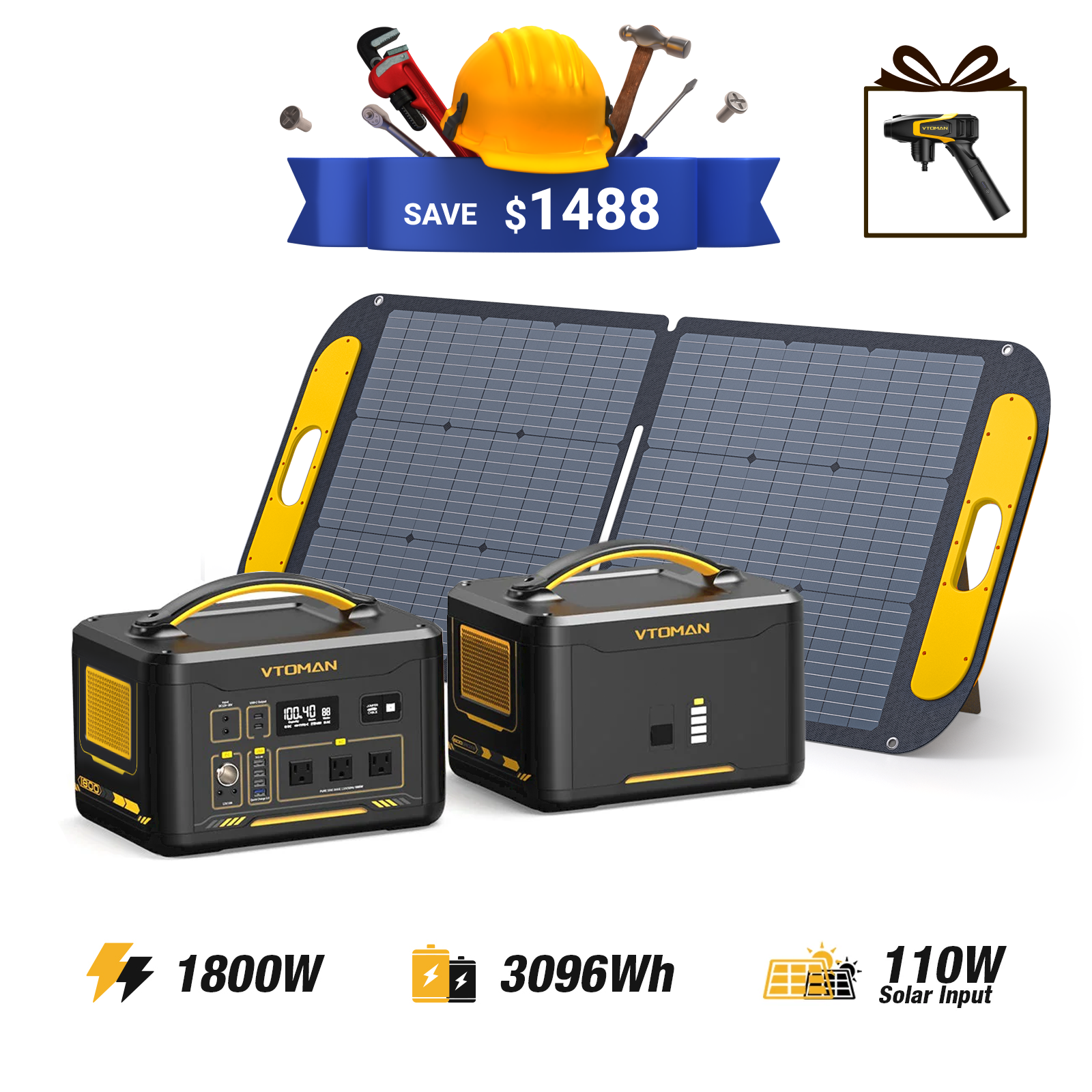 VTOMAN Jump 1800 Portable Power Station