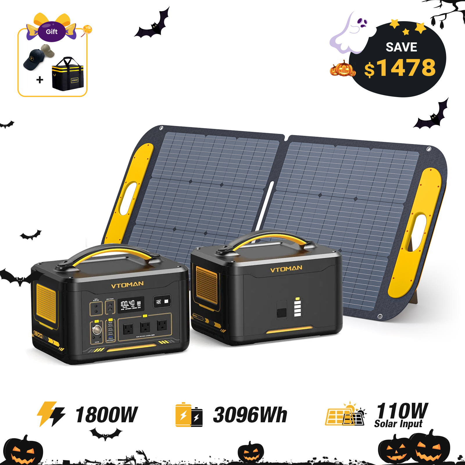 VTOMAN Jump 1800 Portable Power Station