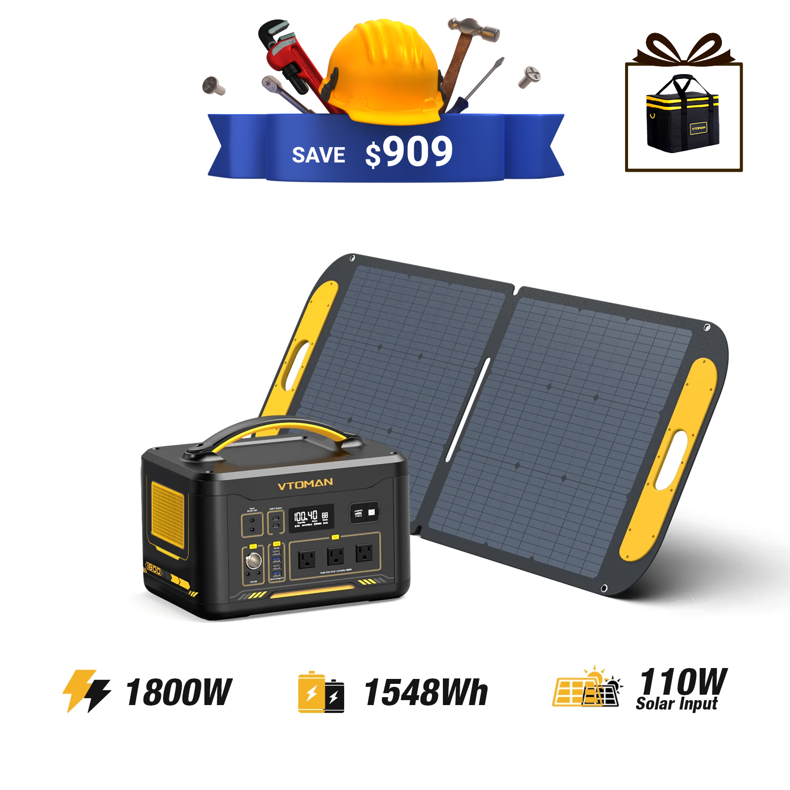 VTOMAN Jump 1800 Portable Power Station
