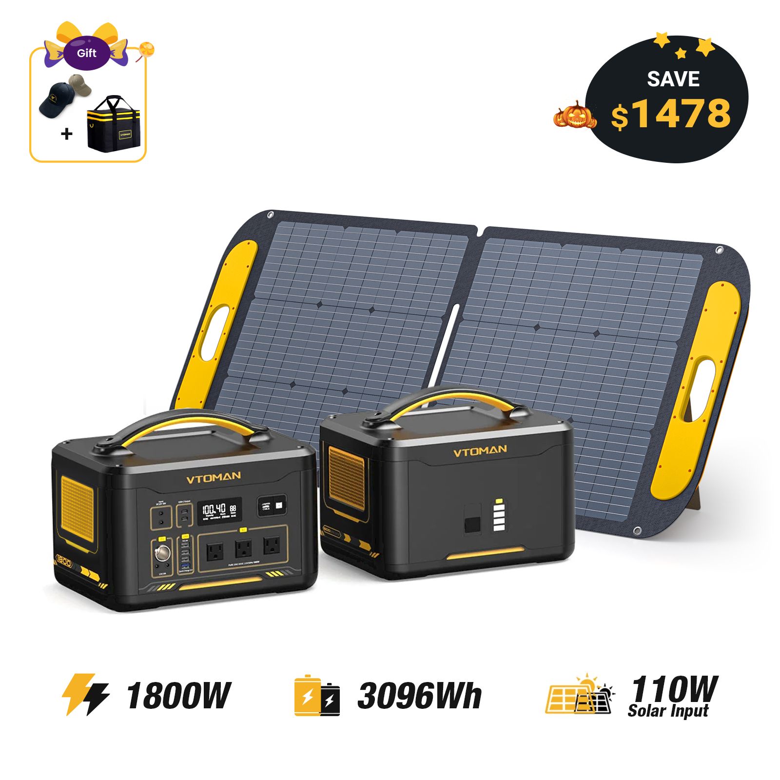 VTOMAN Jump 1800 Portable Power Station