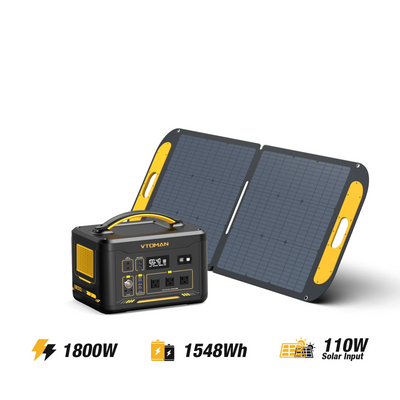 VTOMAN  Jump 1800 V-BEYOND™ with 110W Solar Panel