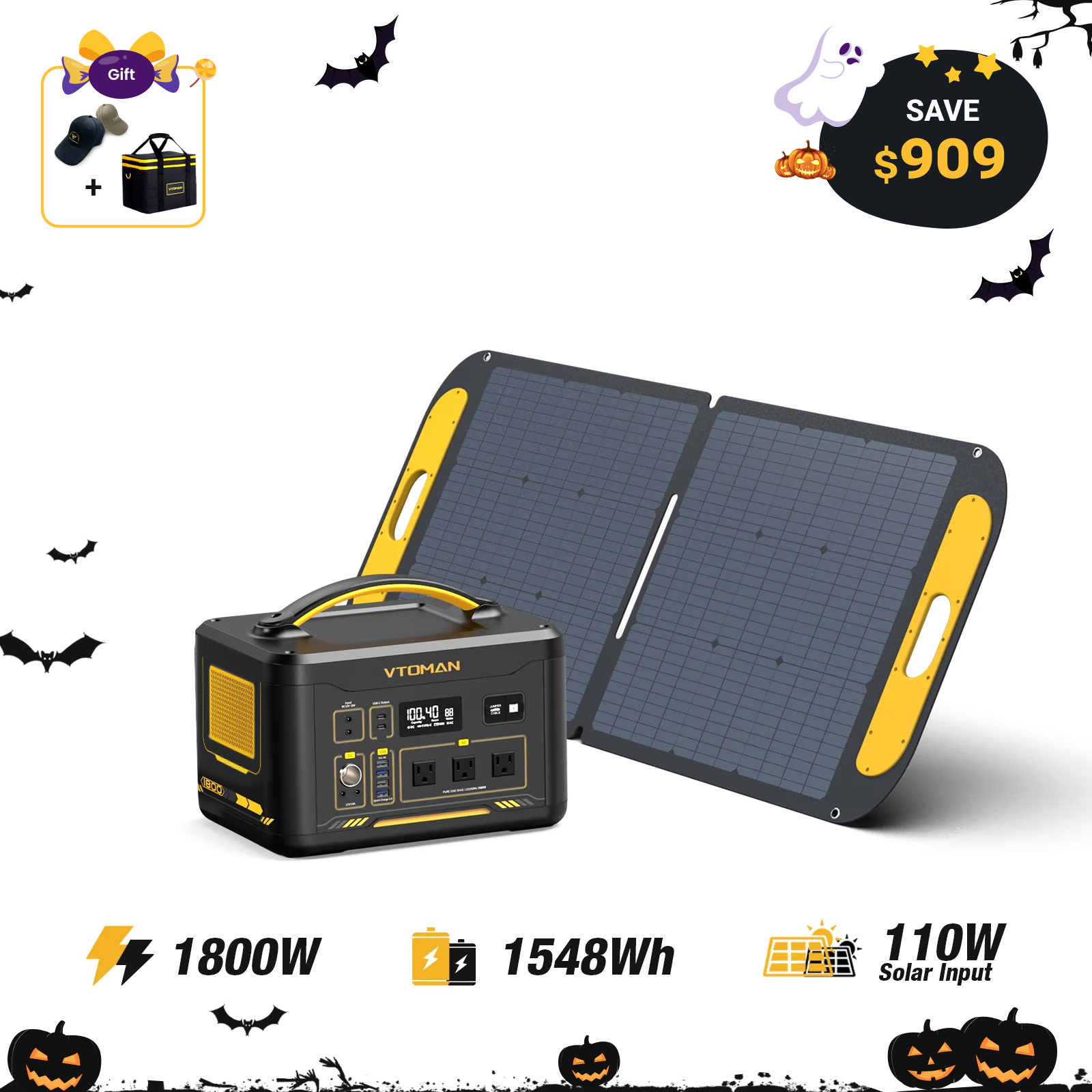 VTOMAN Jump 1800 Portable Power Station