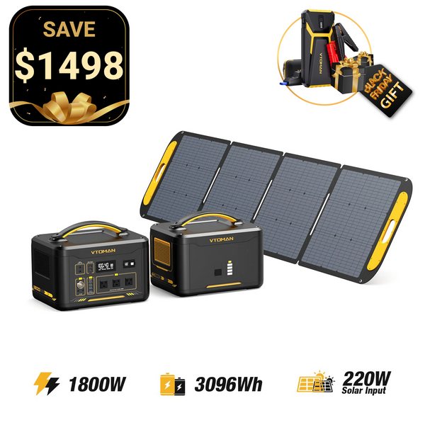 Jump 1800W/3096Wh 220W Solar Generator