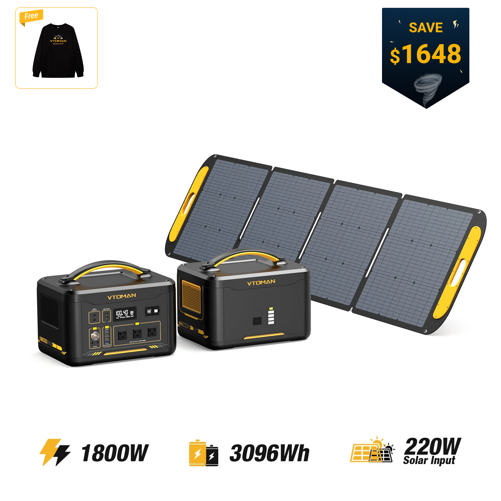 VTOMAN Jump 1800 Portable Power Station
