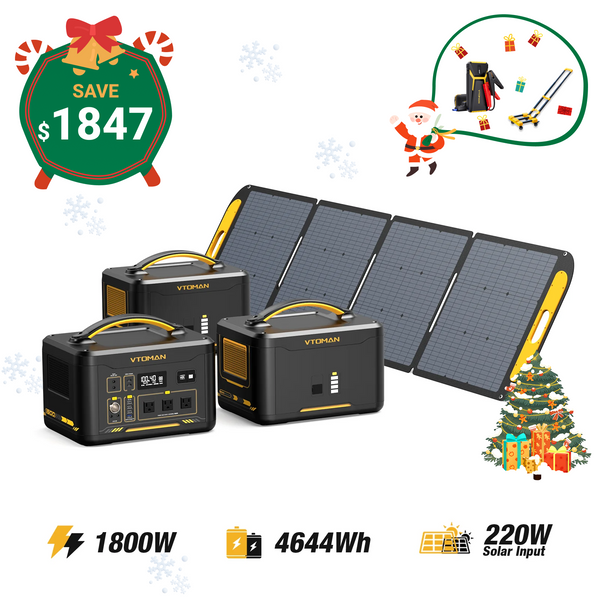 Jump 1800W/4644Wh 220W Solar Generator