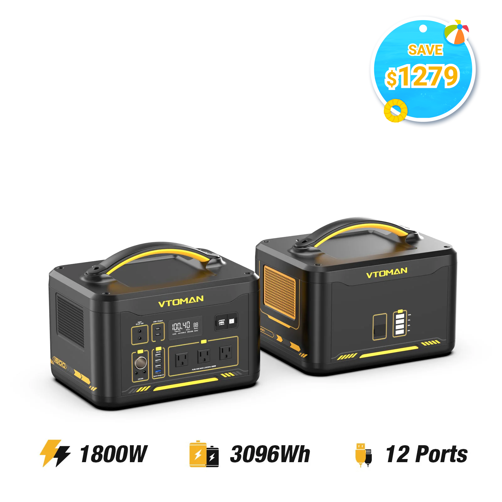 VTOMAN Jump 1800 Portable Power Station