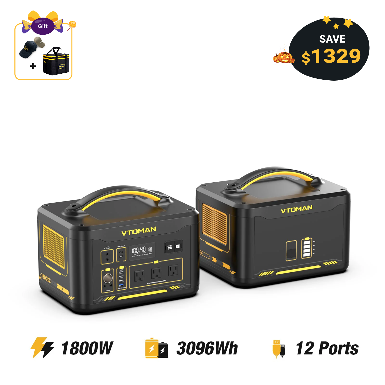 VTOMAN Jump 1800 Portable Power Station