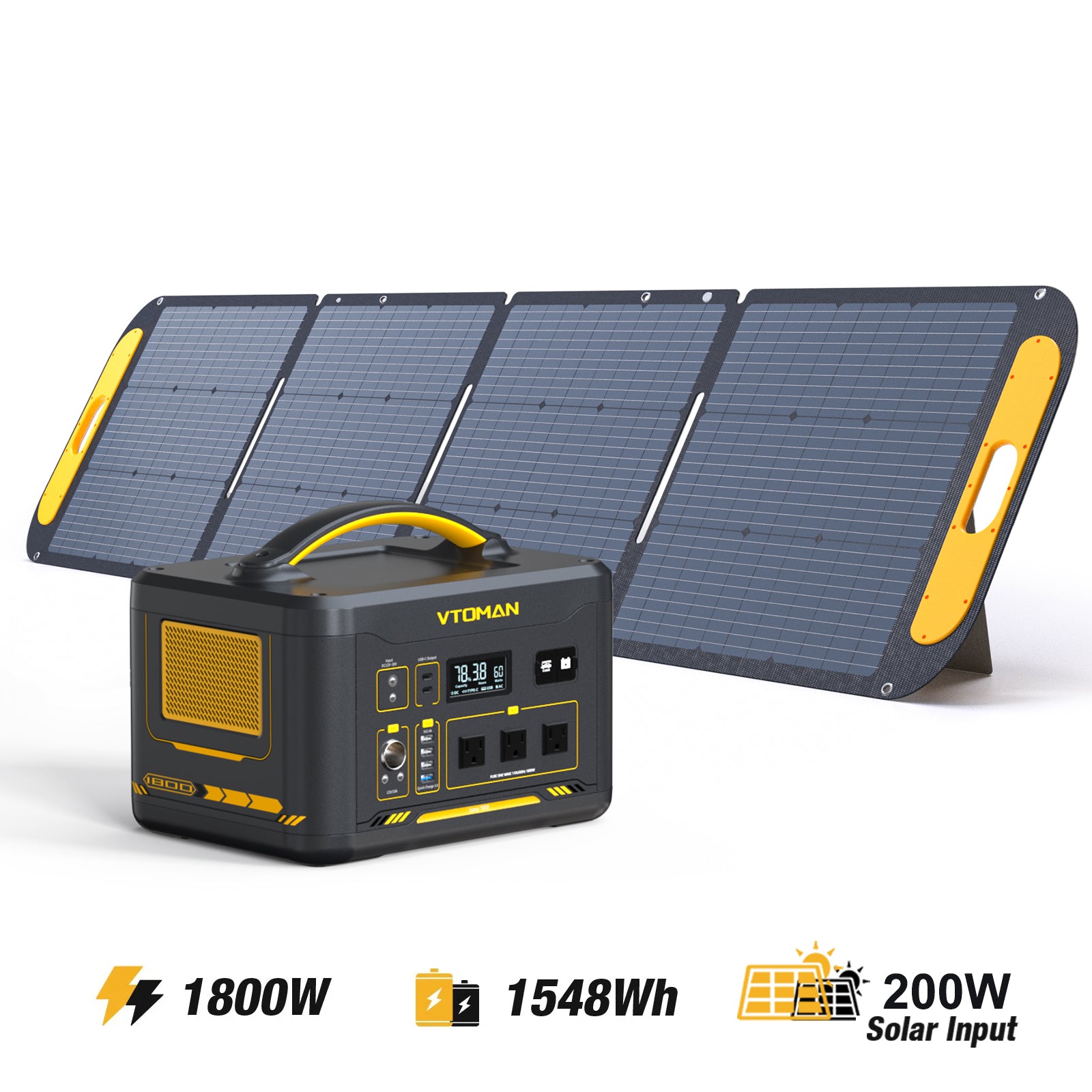 VTOMAN 200W Portable Solar Panel