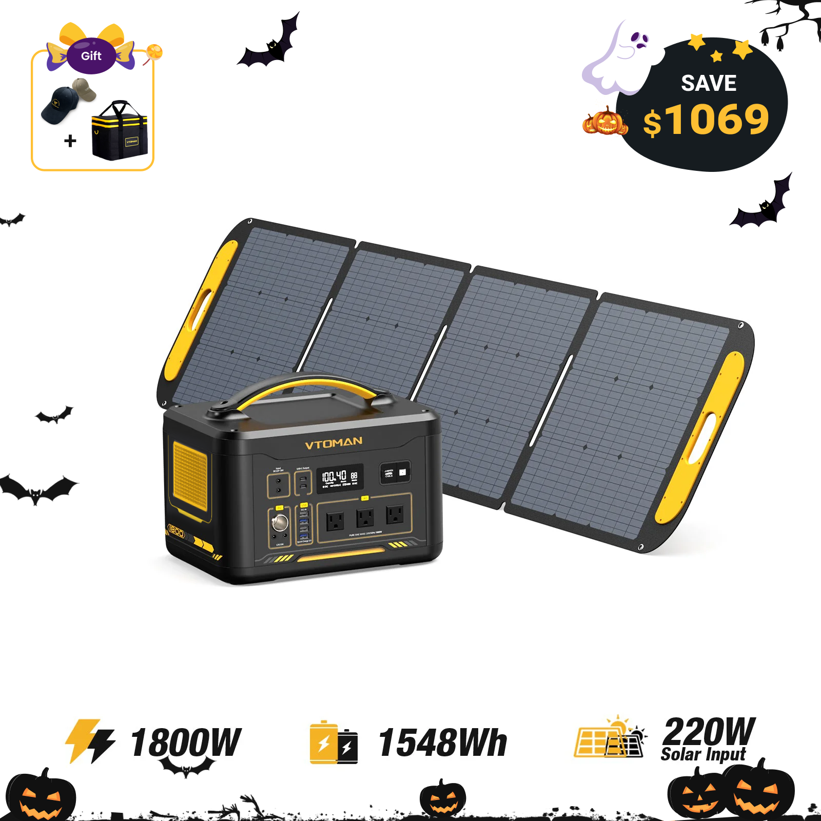 VTOMAN Jump 1800 Portable Power Station