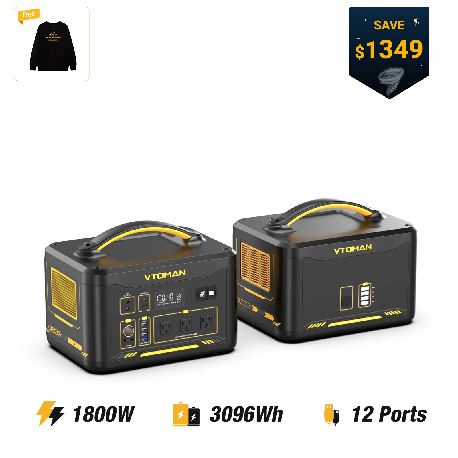 VTOMAN Jump 1800 Portable Power Station