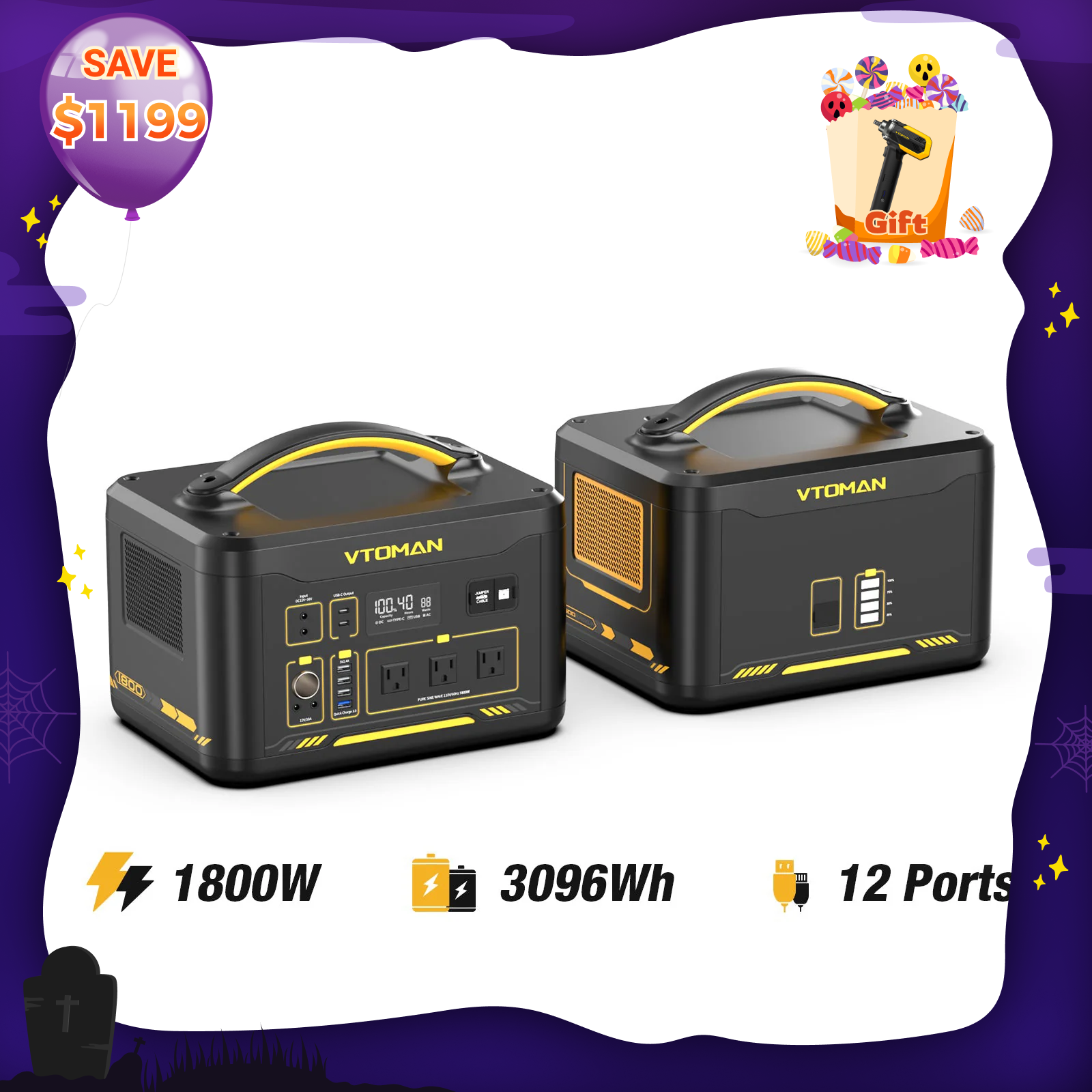 VTOMAN Jump 1548Wh Extra Battery