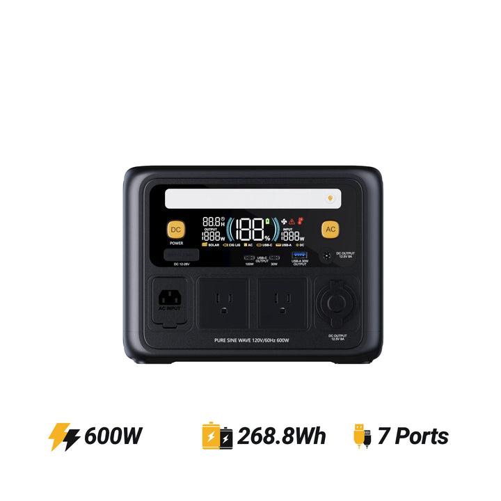 VTOMAN Jump 600X V-BEYOND™ with 110W Solar Panel