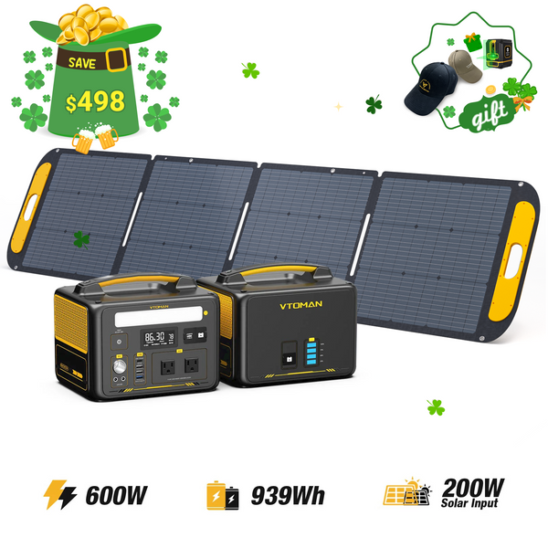 VTOMAN Jump 600W/939Wh 200W Solar Panel