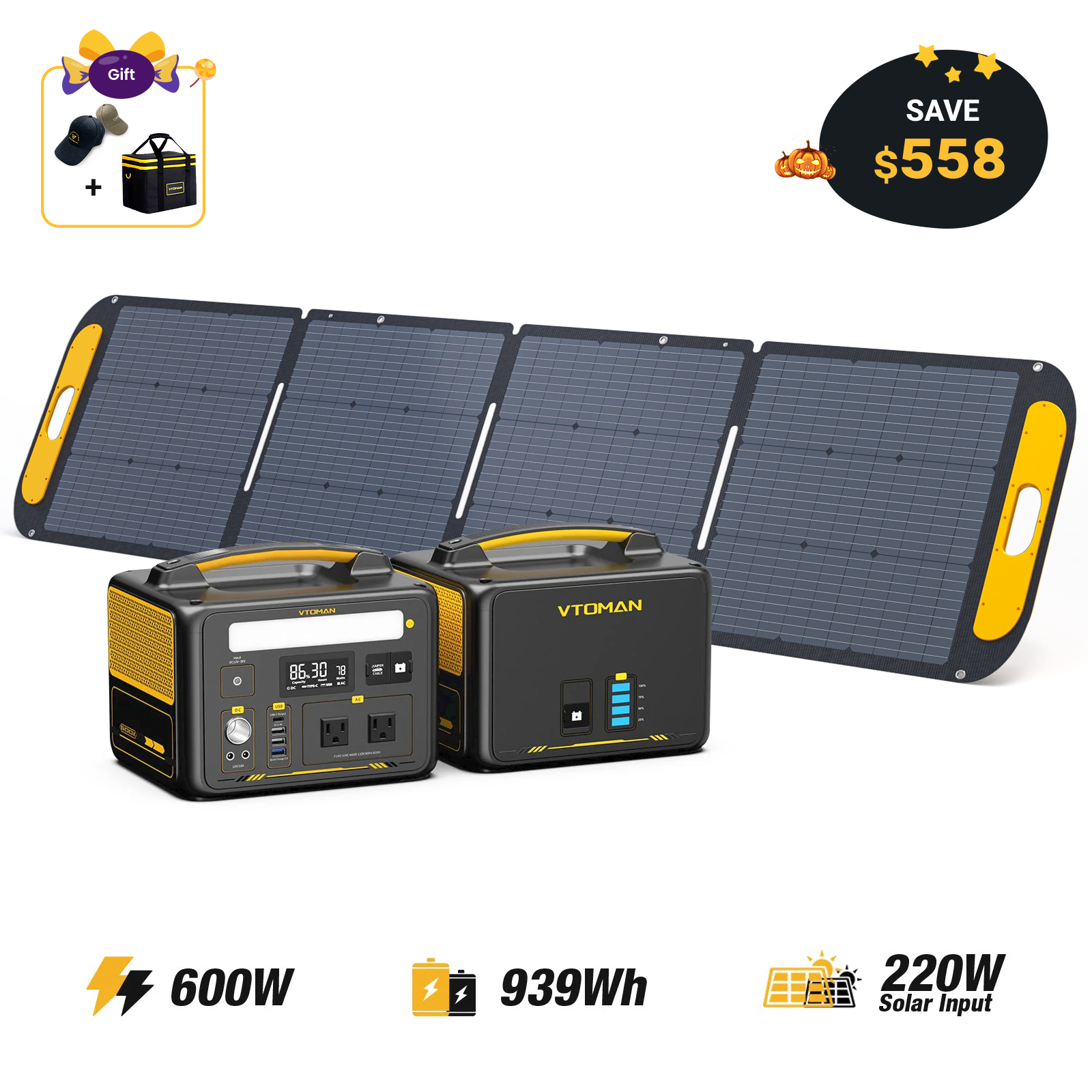 VTOMAN Jump 600X Portable Power Station