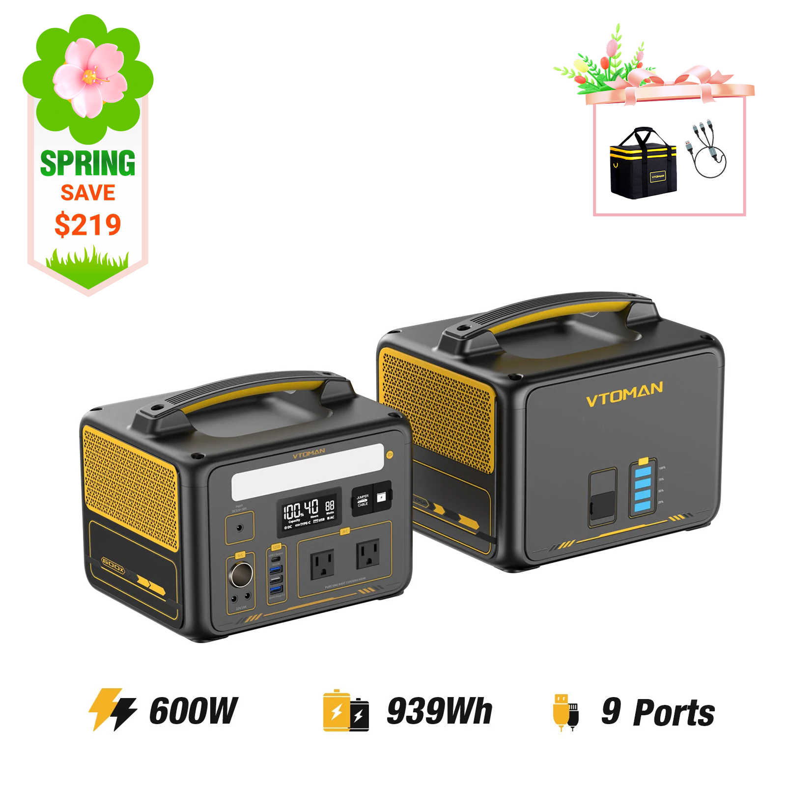 VTOMAN Jump 640Wh Extra Battery for Jump 600X