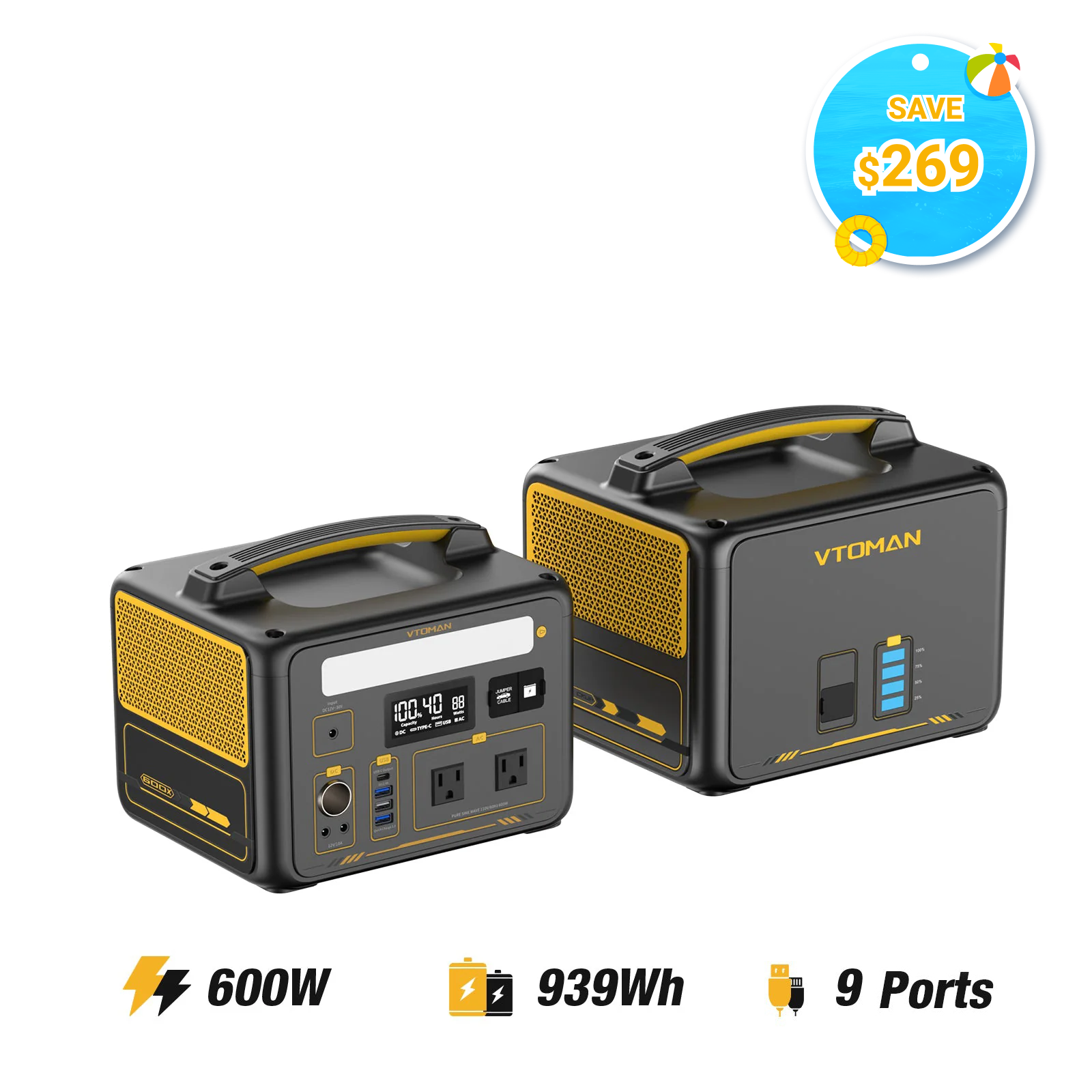 VTOMAN Jump 600X Portable Power Station