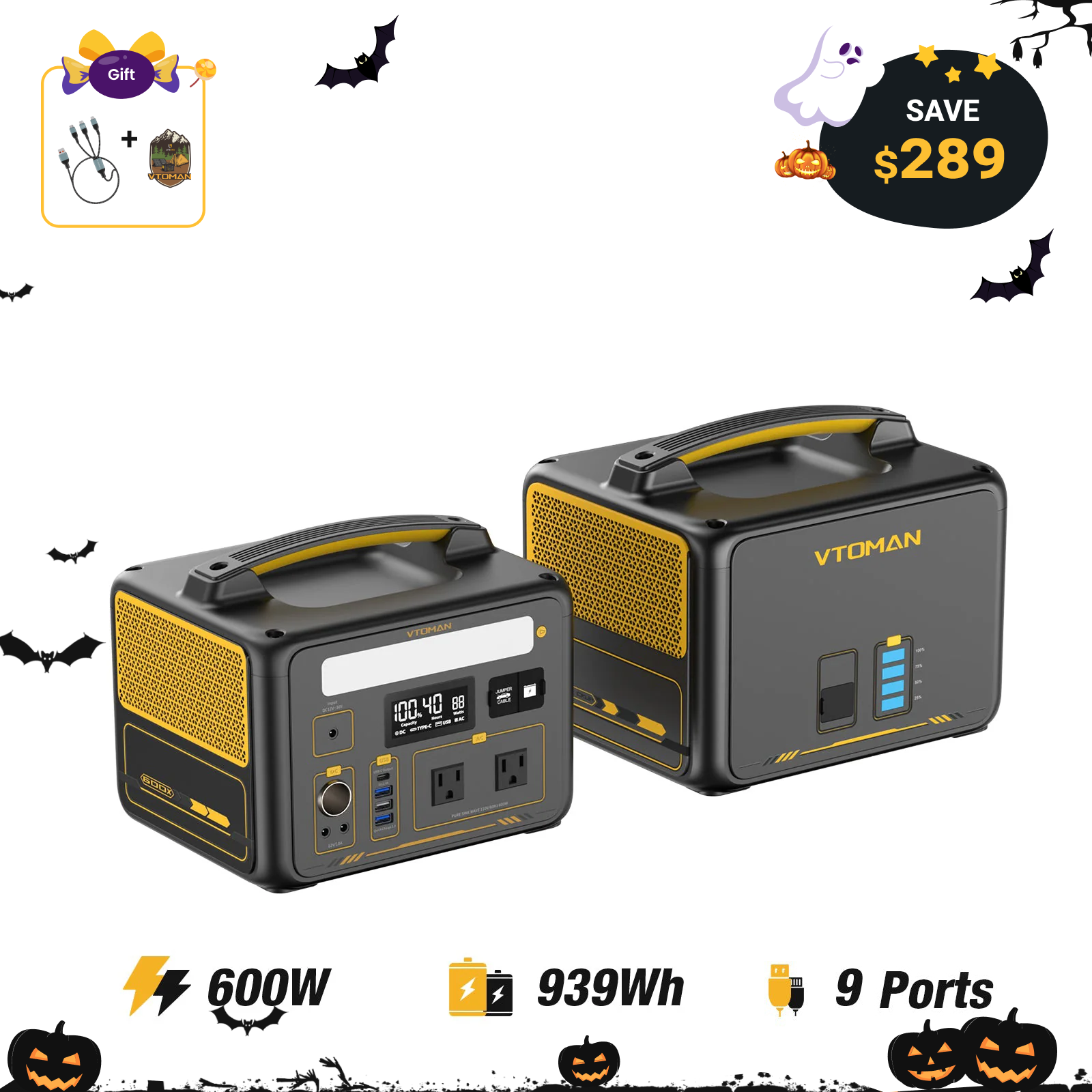 VTOMAN Jump 600X Portable Power Station
