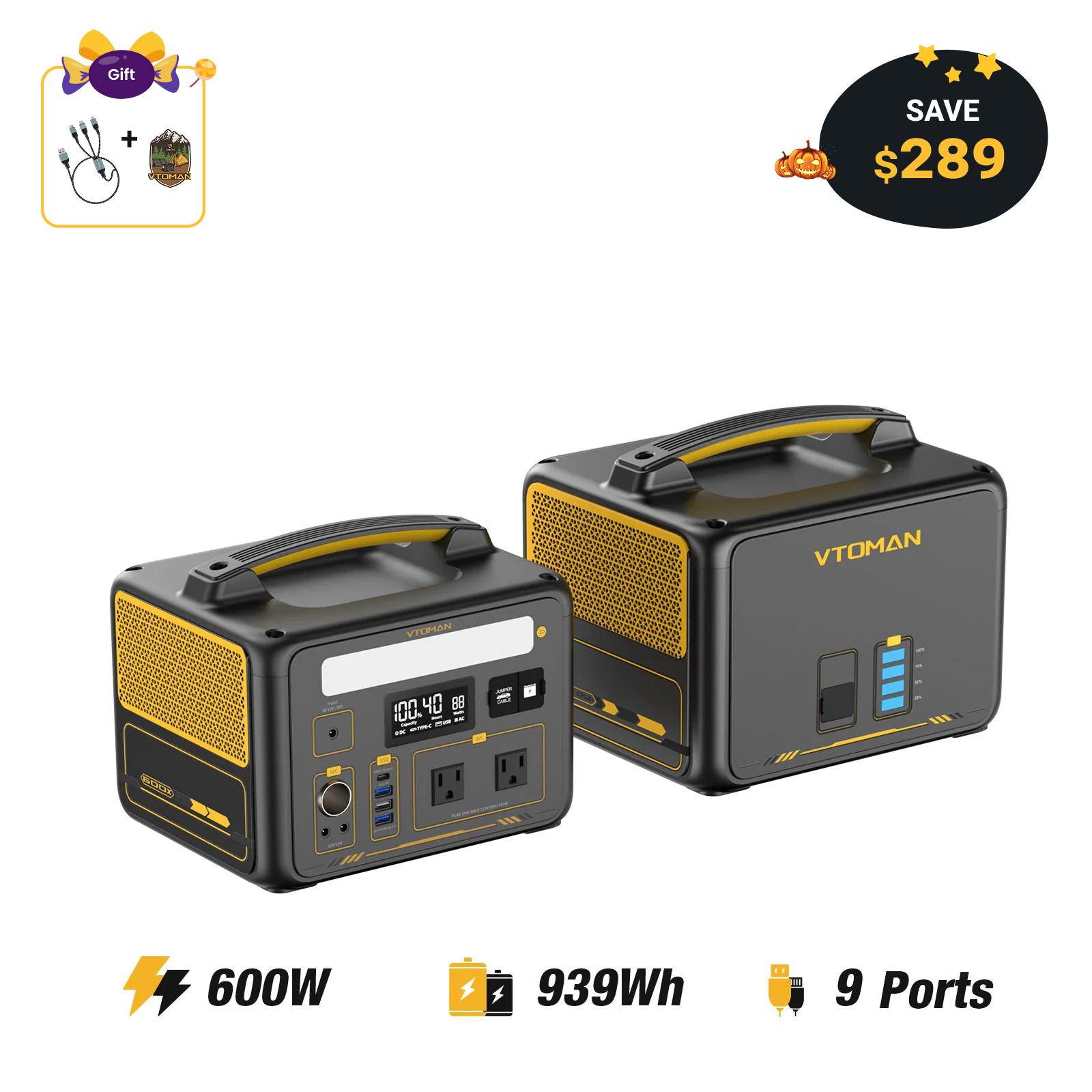 VTOMAN Jump 600X Portable Power Station