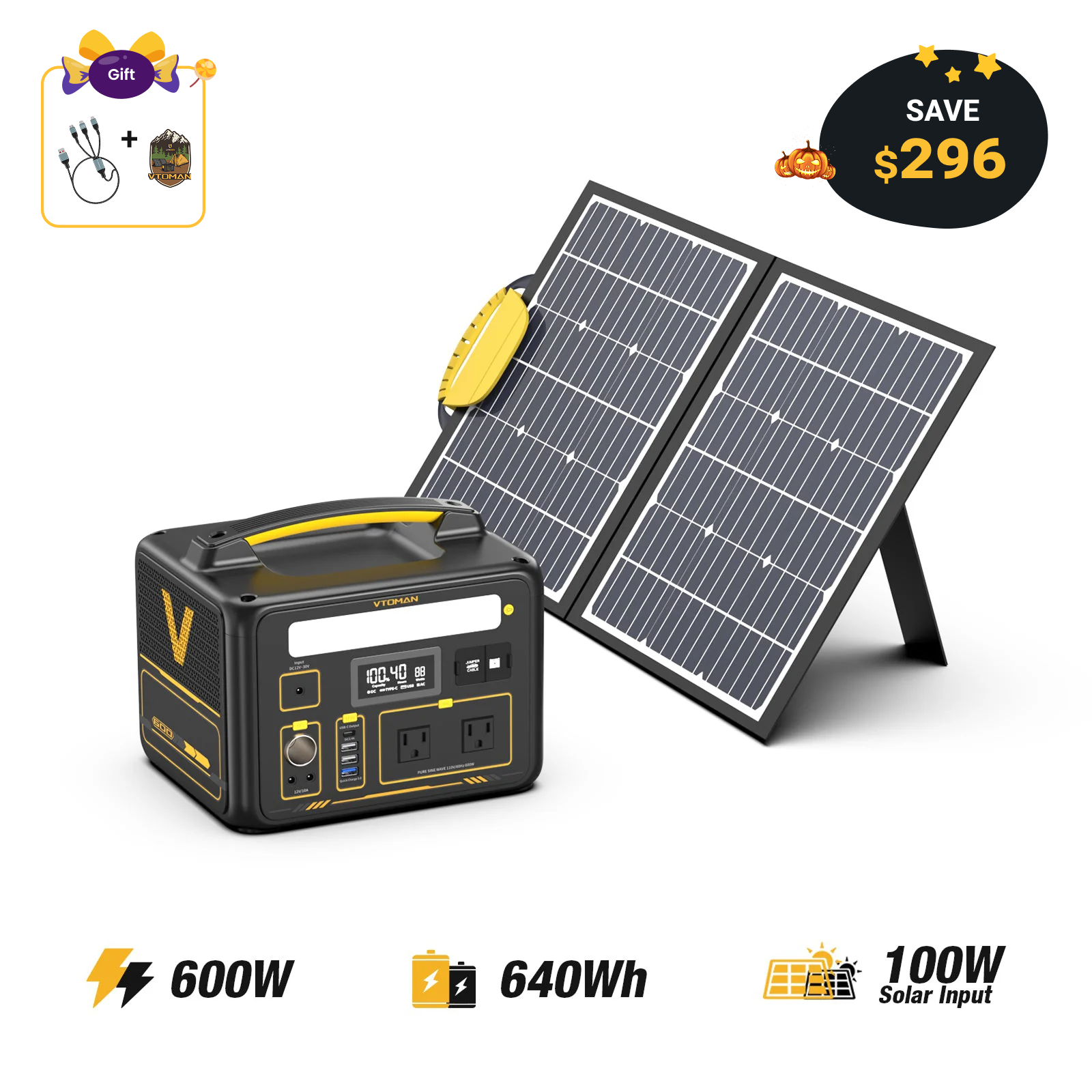 VTOMAN Jump 600 Portable Power Station