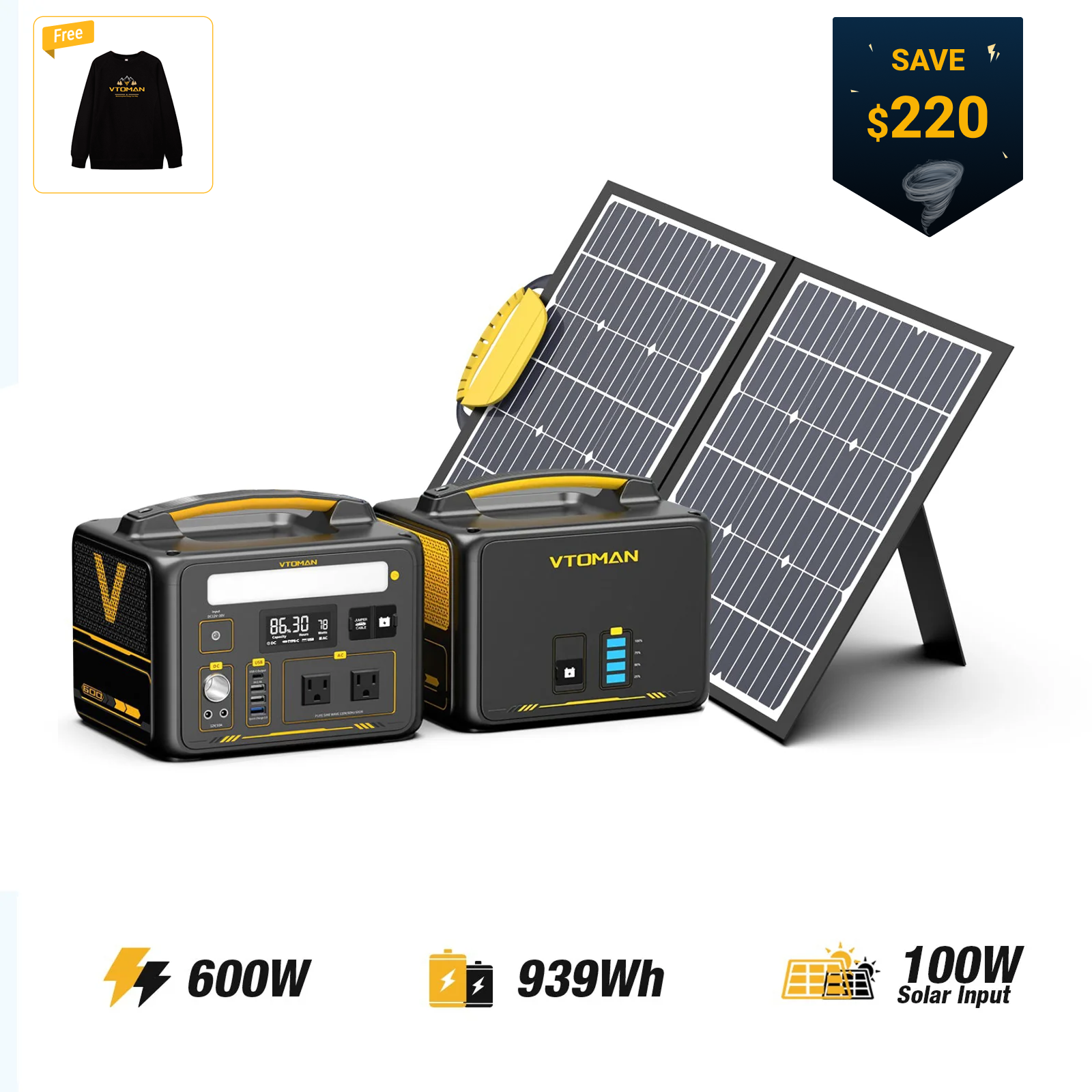 VTOMAN Jump 600 Portable Power Station