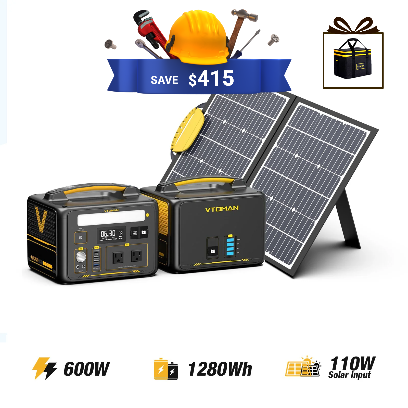 VTOMAN Jump 600 Portable Power Station