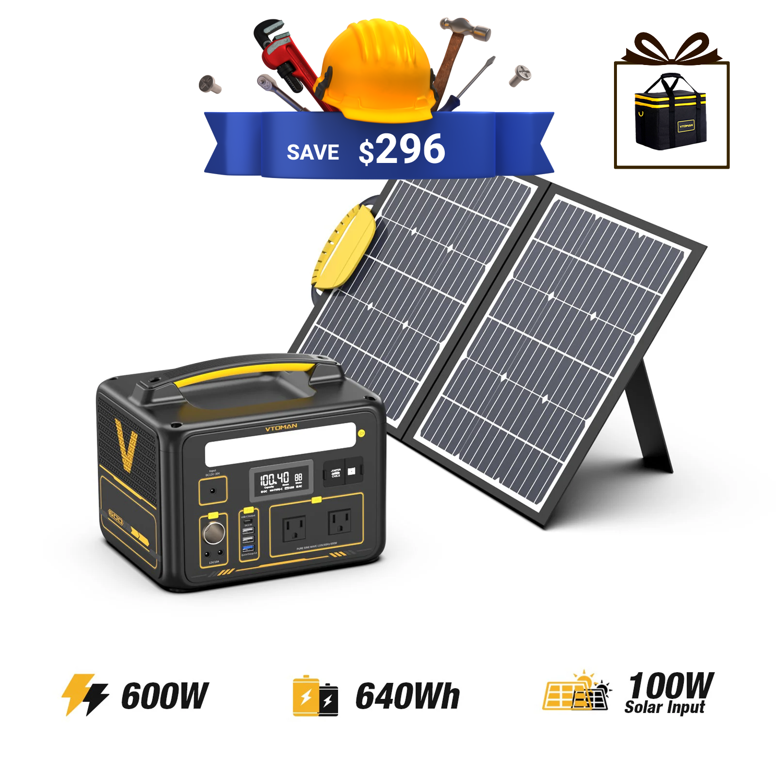 VTOMAN Jump 600 Portable Power Station