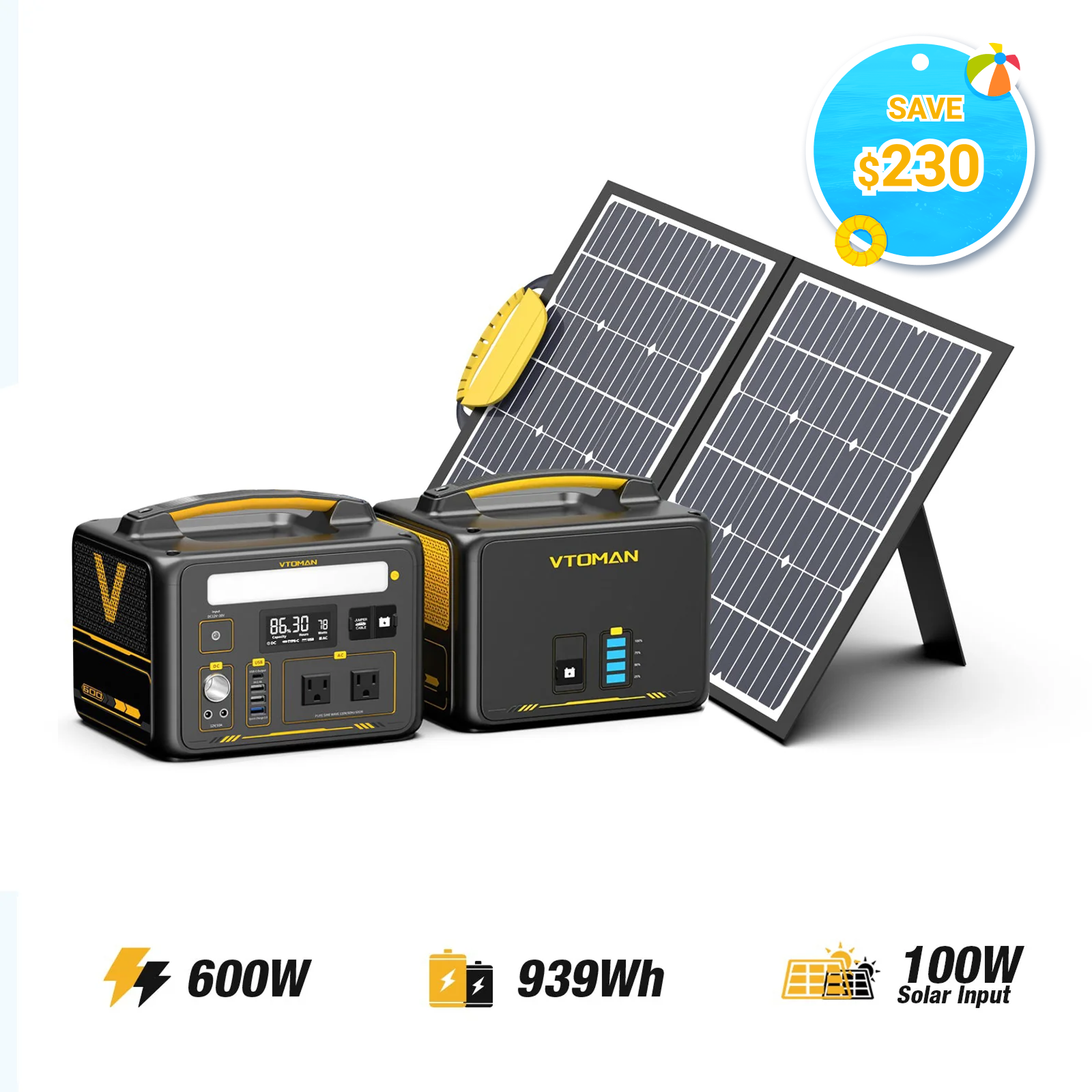 VTOMAN Jump 600 Portable Power Station