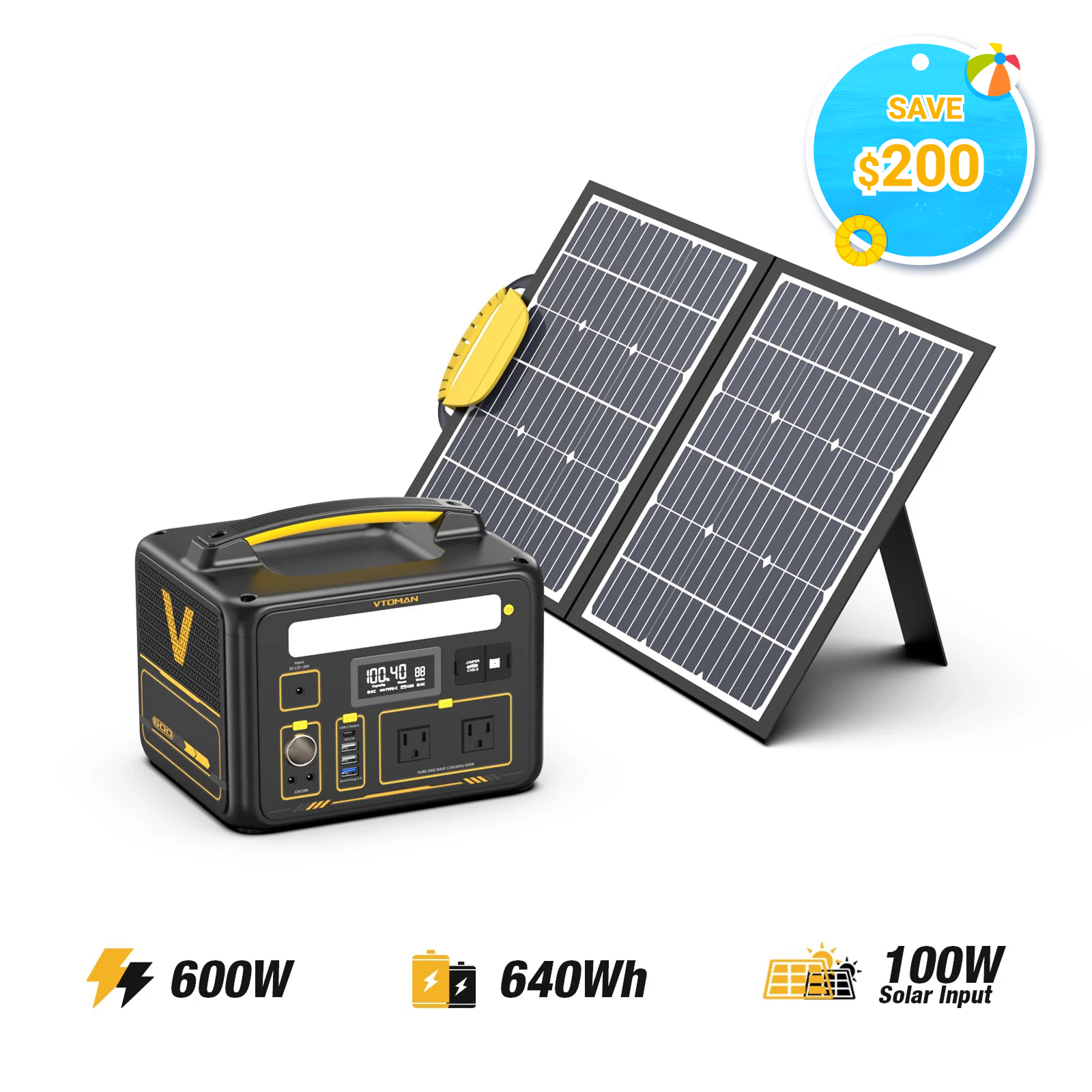 VTOMAN Jump 600 Portable Power Station