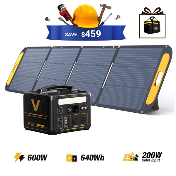VTOMAN Jump 600X with 200W Solar Panel