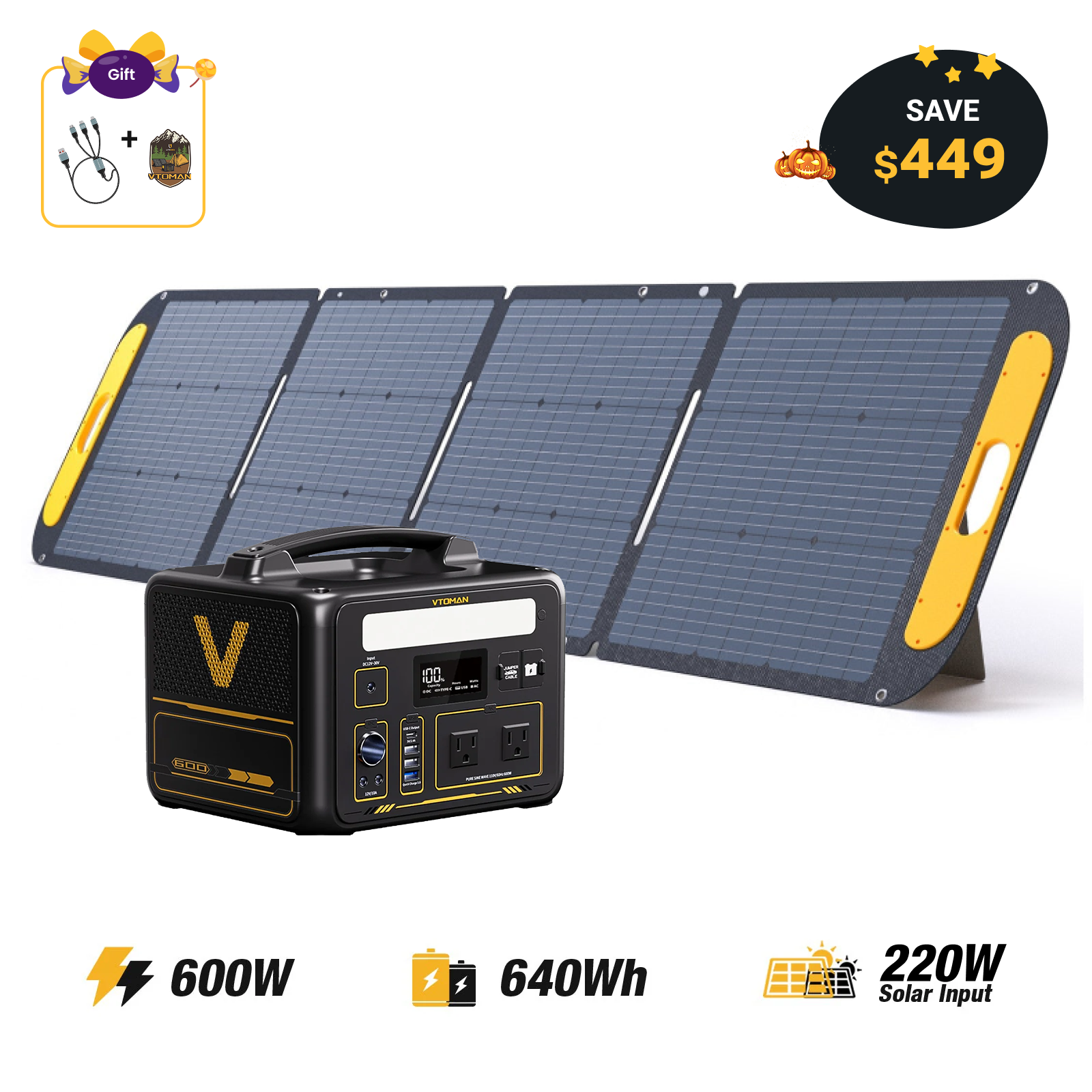 VTOMAN Jump 600 Portable Power Station