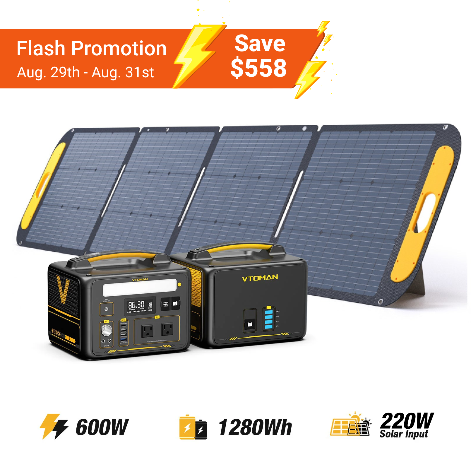VTOMAN Jump 600 Portable Power Station