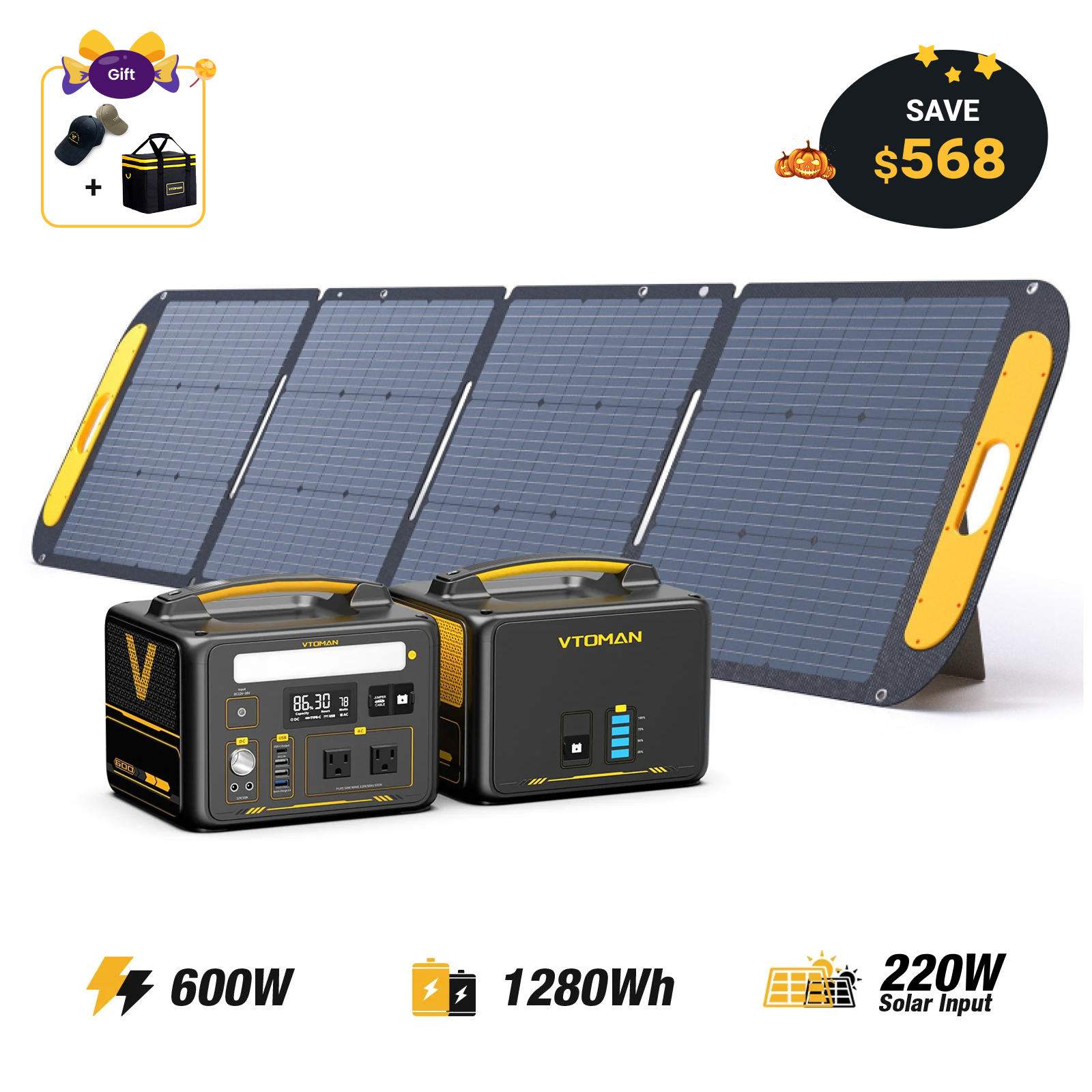 VTOMAN Jump 600 Portable Power Station