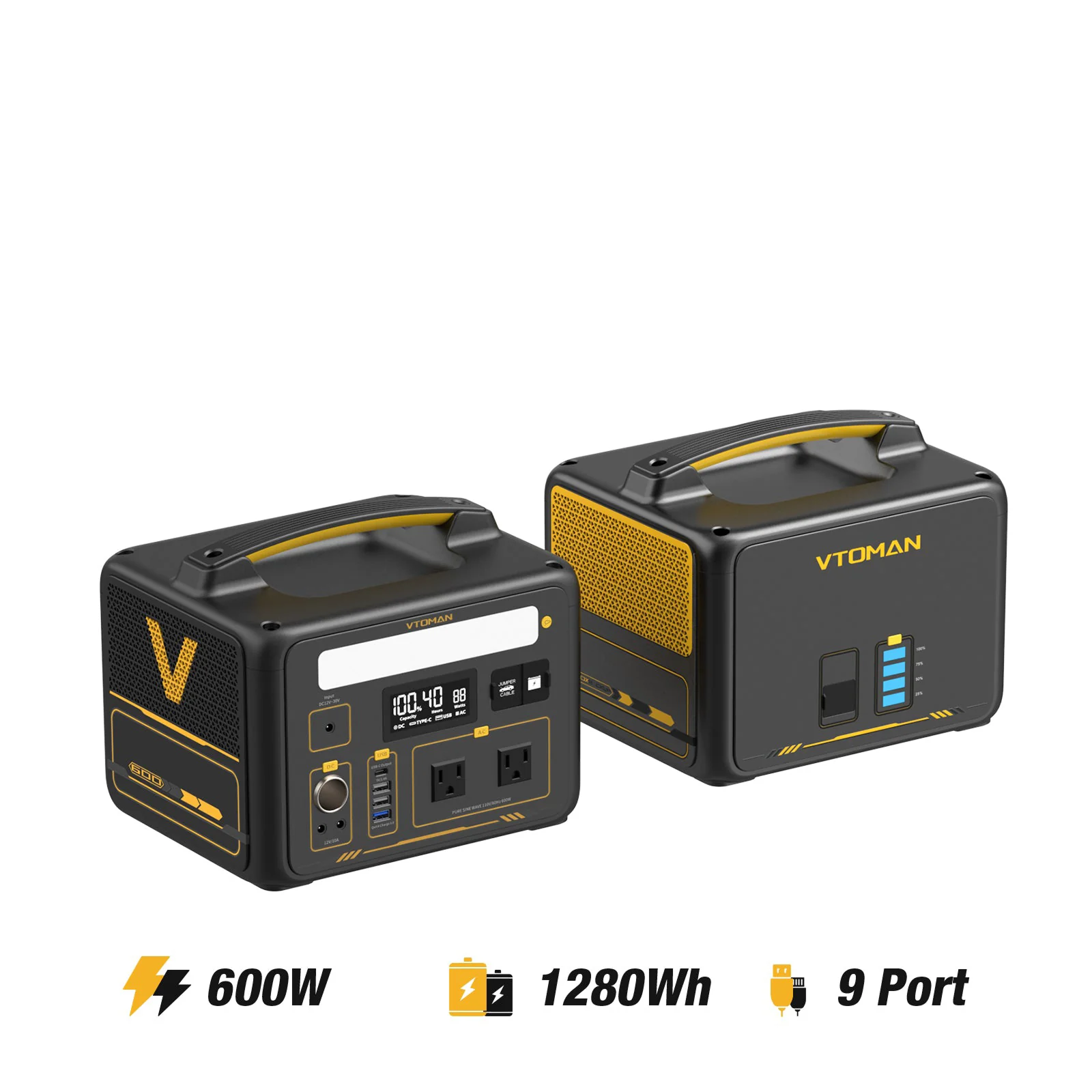 VTOMAN 640Wh Extra Battery for Jump 600X/600