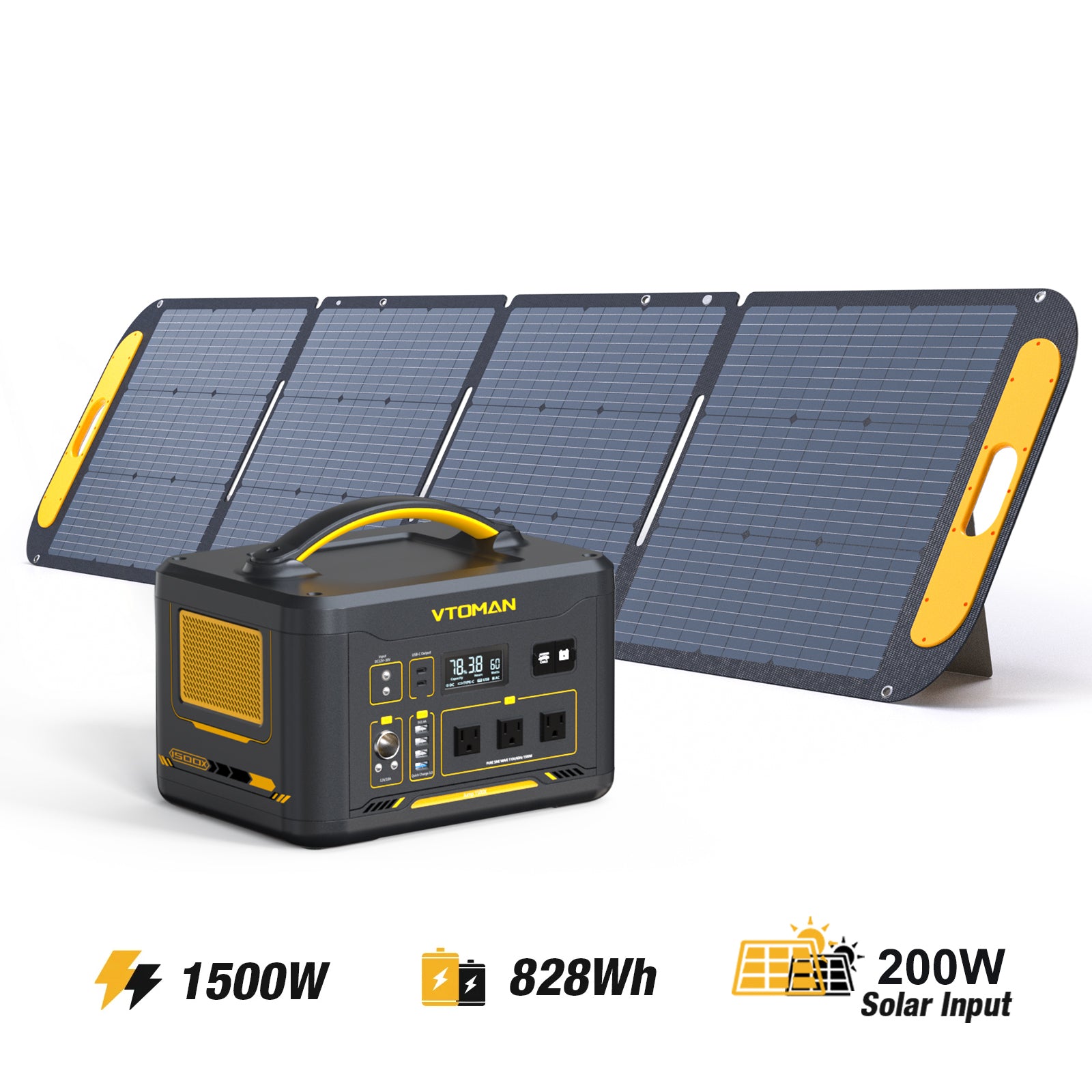 VTOMAN 200W Portable Solar Panel