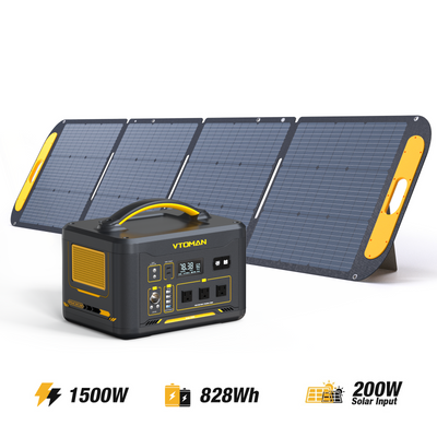 VTOMAN Jump 1500X V-BEYOND™ with 200W Solar Panel