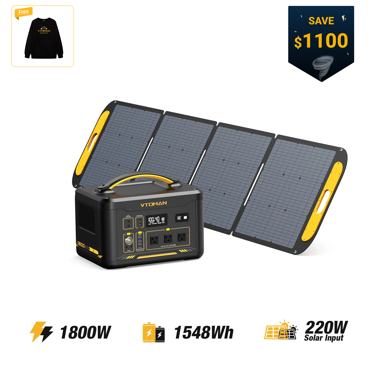 VTOMAN Jump 1800 Portable Power Station