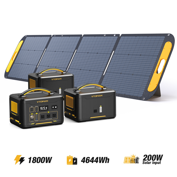 VTOMAN Jump 1800/4644Wh with 220W Solar Panel