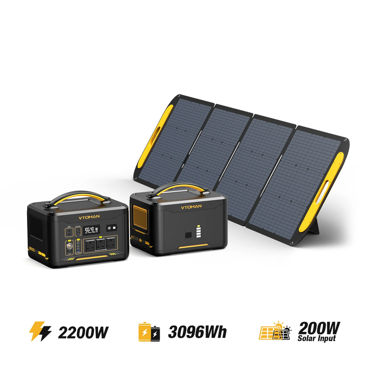 VTOMAN Jump 1800/3096Wh with 200W Solar Panel
