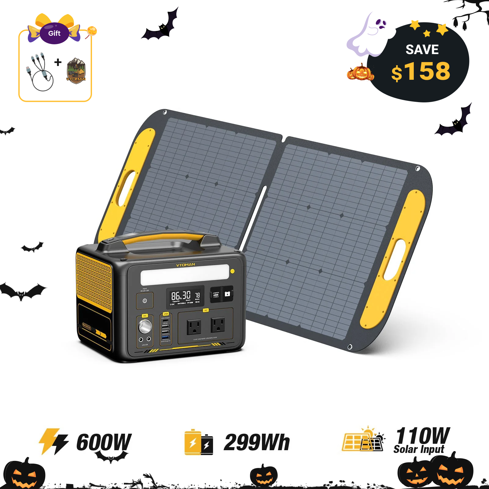 VTOMAN Jump 600X Portable Power Station