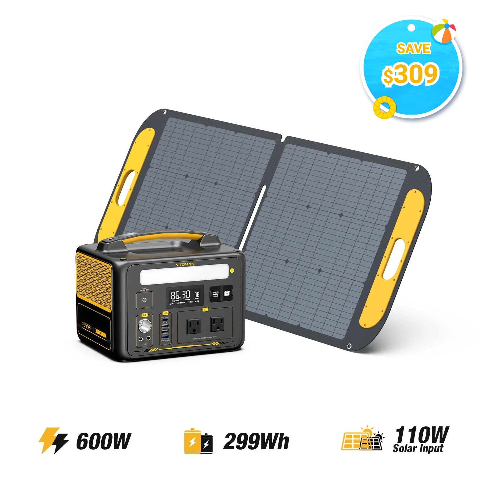 VTOMAN Jump 600X Portable Power Station