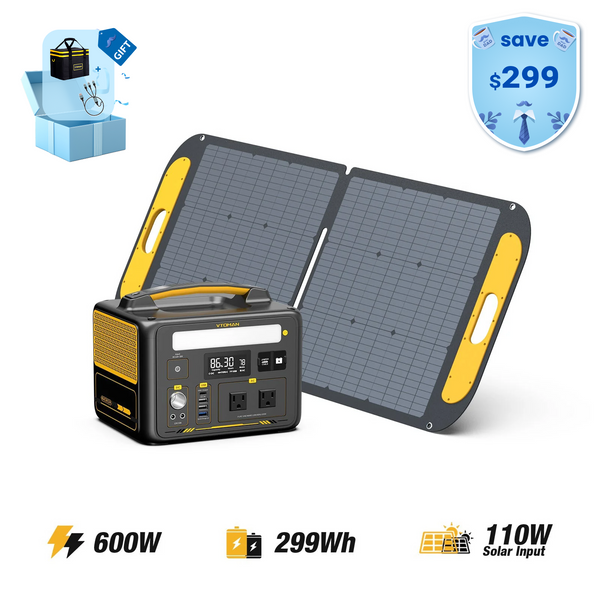 VTOMAN Jump 600X with 110W Solar Panel