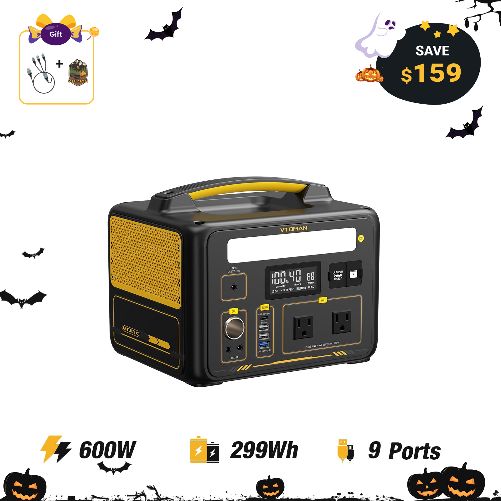 VTOMAN Jump 600X Portable Power Station