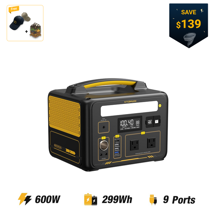 発電機・ポータブル電源 VTOMAN 299Wh/600W Jump 600X Jump_600X_31d9f7f7-f33d-4401-