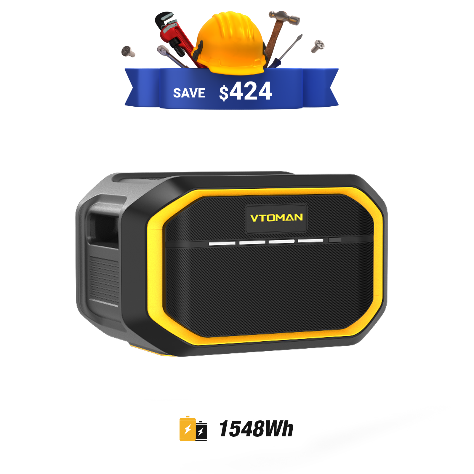 VTOMAN 1548Wh Extra Battery for FlashSpeed 1500/1000/600